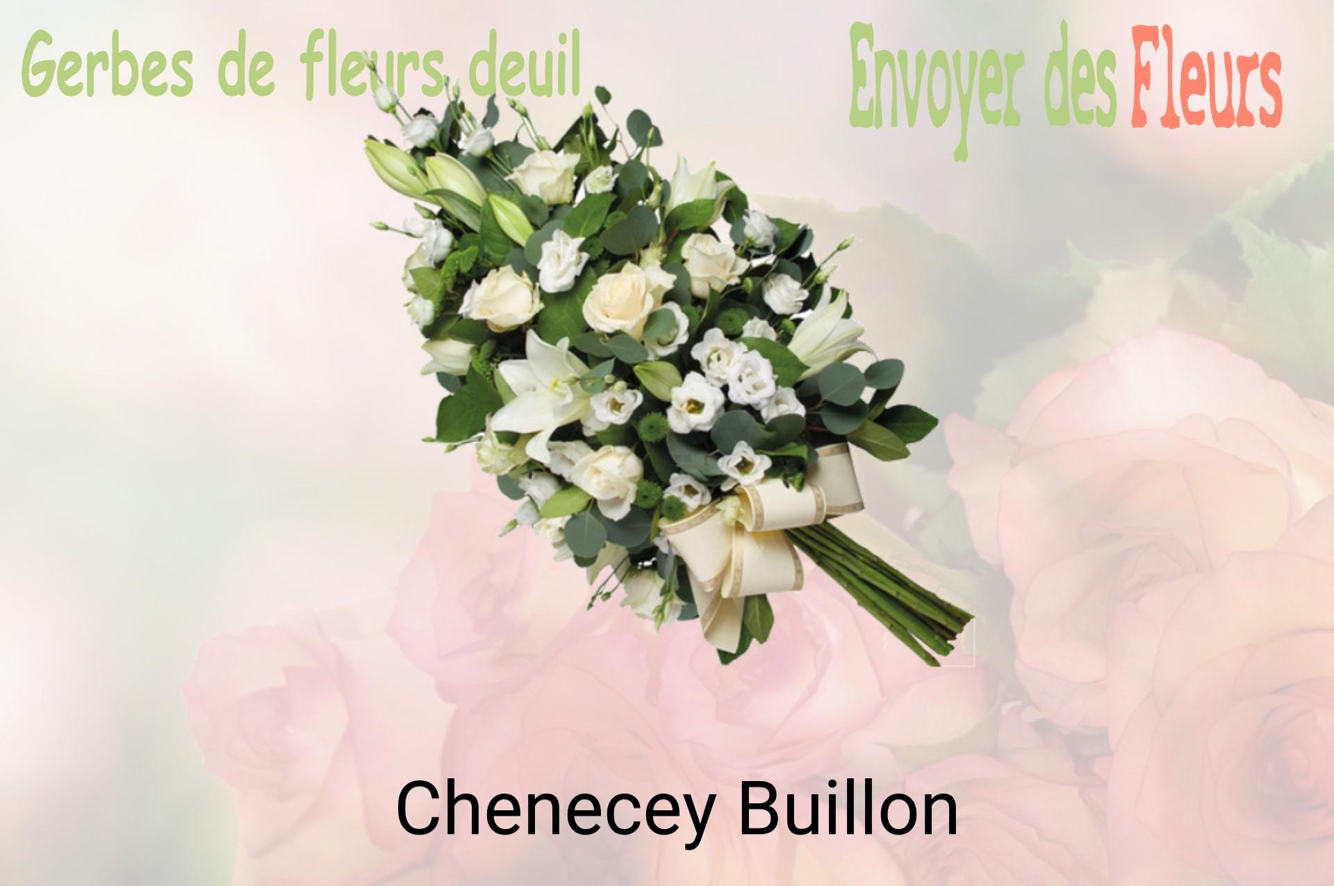 Gerbe de fleurs de deuil livrée à Chenecey-Buillon